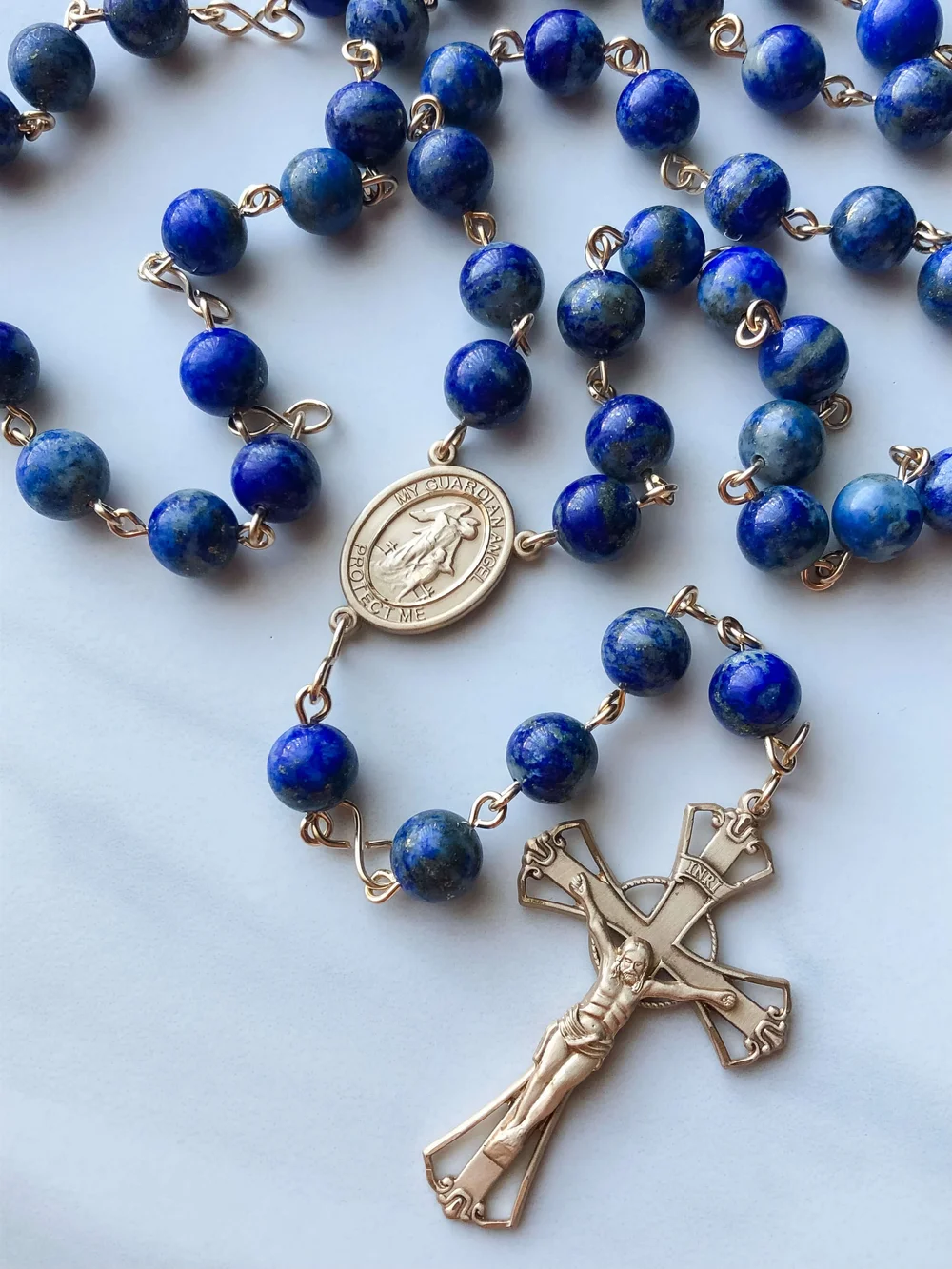 Lapis Lazuli St. Joseph Rosary | Livolsi Rosaries